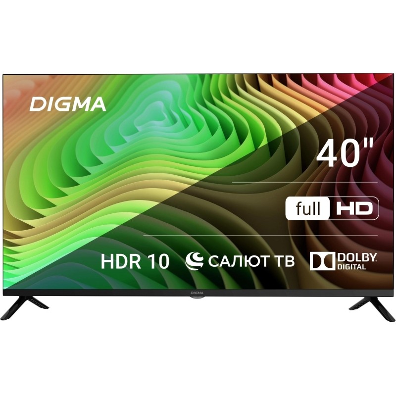 Телевизор Digma DM-LED40SBB36, FHD, смарт (Салют ТВ)