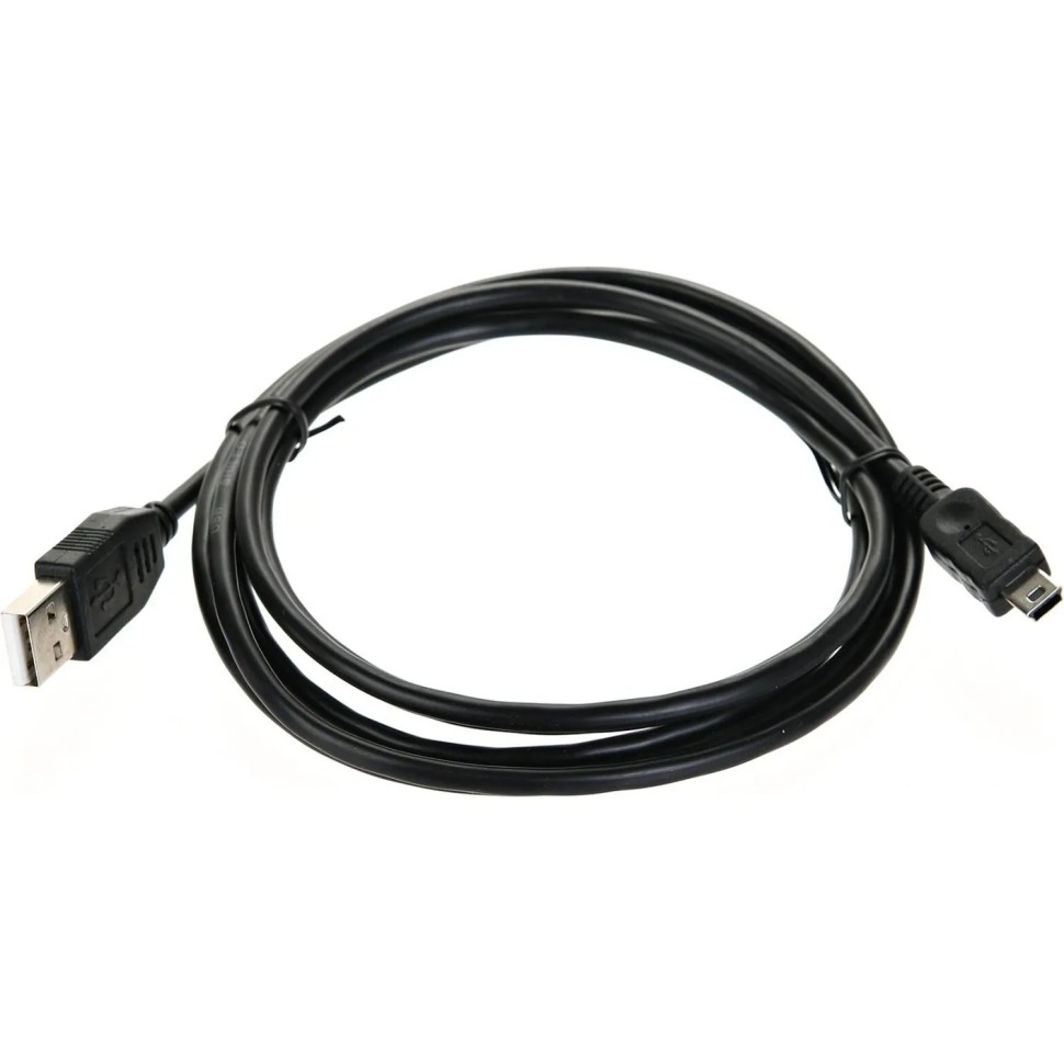 Кабель USB 2.0 A-->mini-B 5P (1,8м) чёрный, Telecom <TC6911BK-1.8M Кабель USB 2.0 A-->mini-B 5P (1,8м) чёрный, Telecom <TC6911BK-1.8M