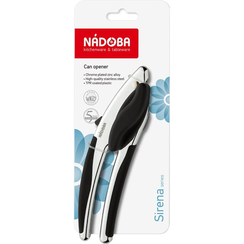 Открывалка для консервных банок, хром, NADOBA, серия SIRENA (721210)