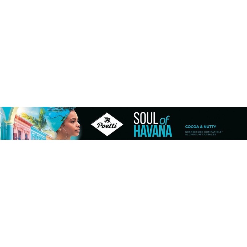 Кофе в капсулах Poetti Soul of Havana (Nespresso Original), 5,3грx10шт/уп