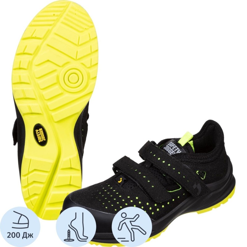 Полуботинки Safety Jogger MODULO S1PS SANDAL BLK р.38