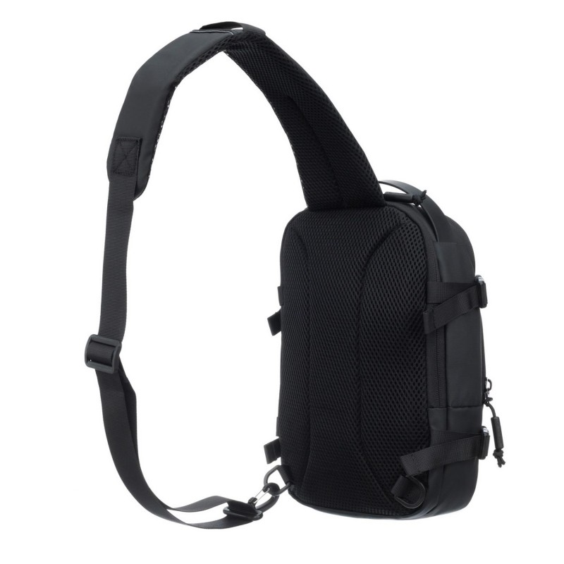 Рюкзак на одно плечо TORBER Xtreme, черный, 20 х 8 х 31 см, 5л, TS1042BL