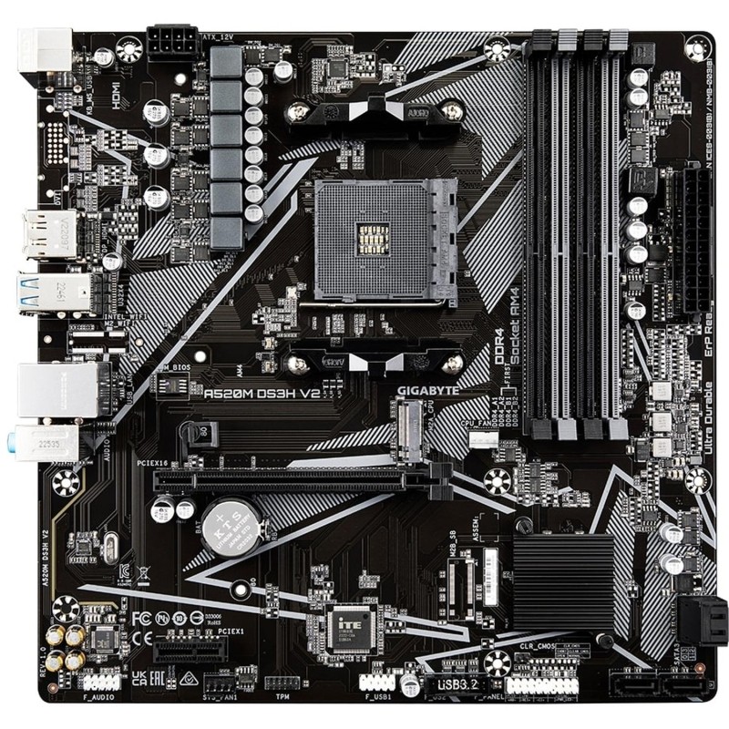 Материнская плата Gigabyte A520M DS3H V2, RTL
