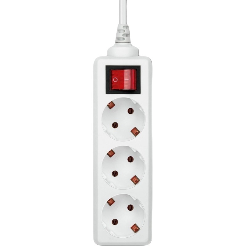 Удлинитель Buro BU-PS3.3/W 3м (3 розетки) белый (пакет ПЭ)