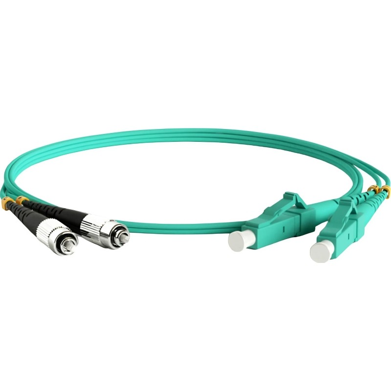 Патч-корд Hyperline 50/125(OM3) dup 3м, FC-D2-503-FC/PR-LC/PR-H-3M-LSZH-AQ