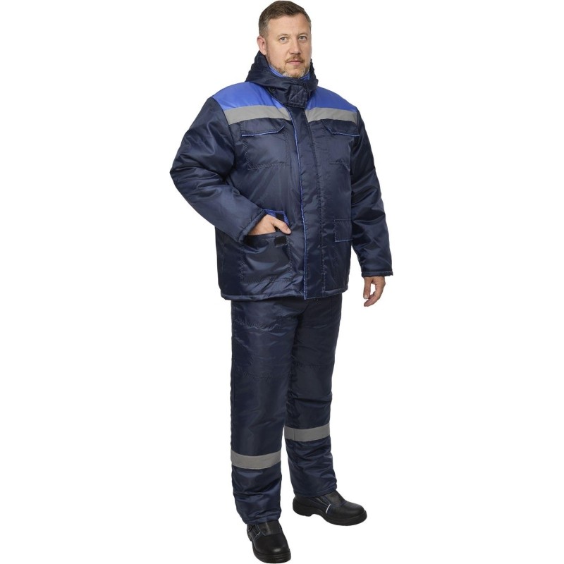 Костюм рабочий зимний муж з12-КПК с СОП син/вас оксф 48-50/170-176