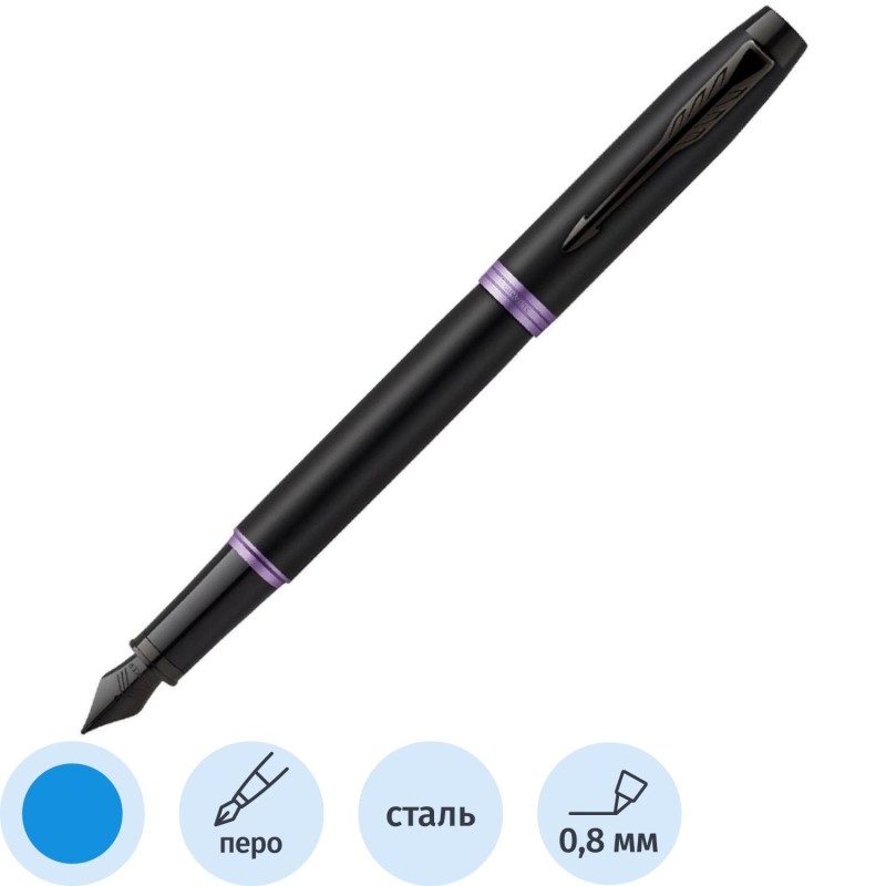Ручка перьевая Parker IM Professionals Amethyst Purple BT син0,8мм 2172948