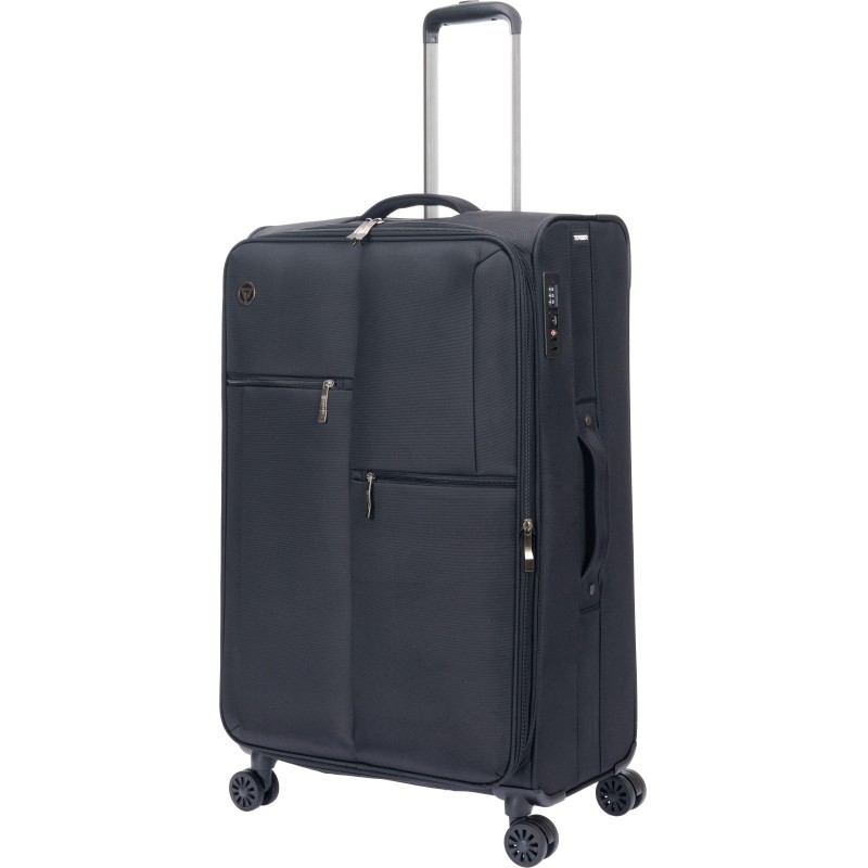 Чемодан TORBER Seyd, черн, нейлон 600D, 48 х 26.5 х 78см, 85л, T2021L-Black