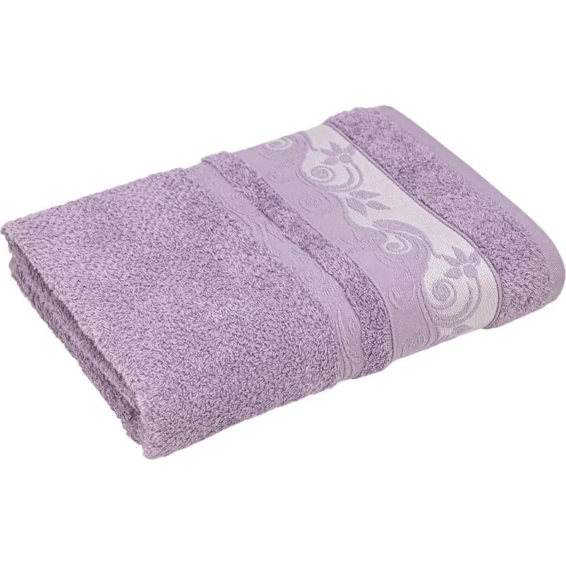 Полотенце махровое УЗБ Клэр, M 50х80 сир,159204