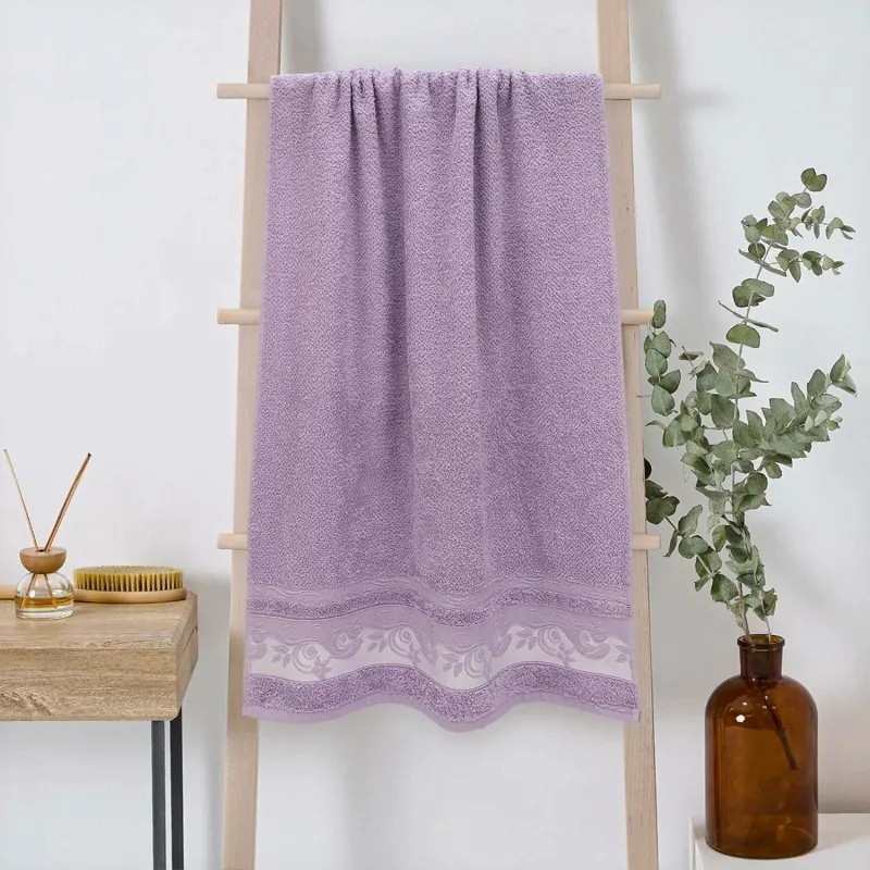 Полотенце махровое УЗБ Клэр, M 50х80 сир,159204