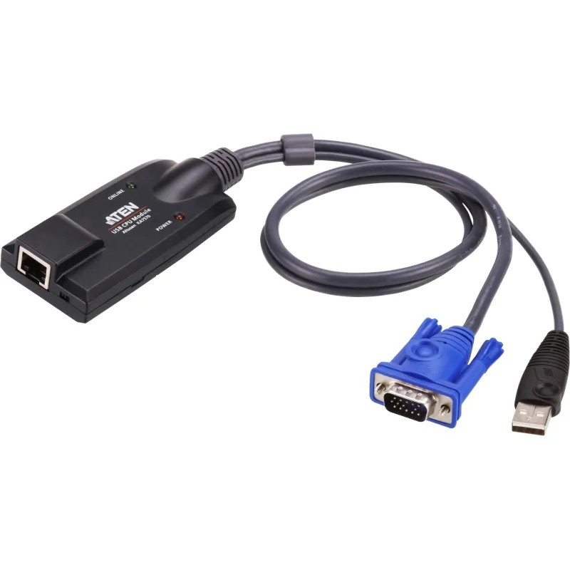 Модуль ATEN KVM-удлинитель SVGA+KBD+MOUSE USB,40м.RJ45+HD-DB15+USBA(KA7570)