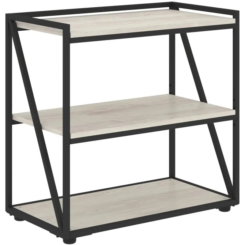 Стеллаж LOFTIS LMLC 80 800х430х781 Сосна Эдмонт/Черный