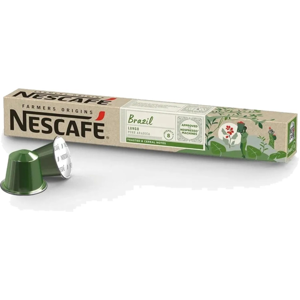 Кофе в капсулах Nescafe Brazil Lungo Nespresso Original Nescafe, 10шт/уп