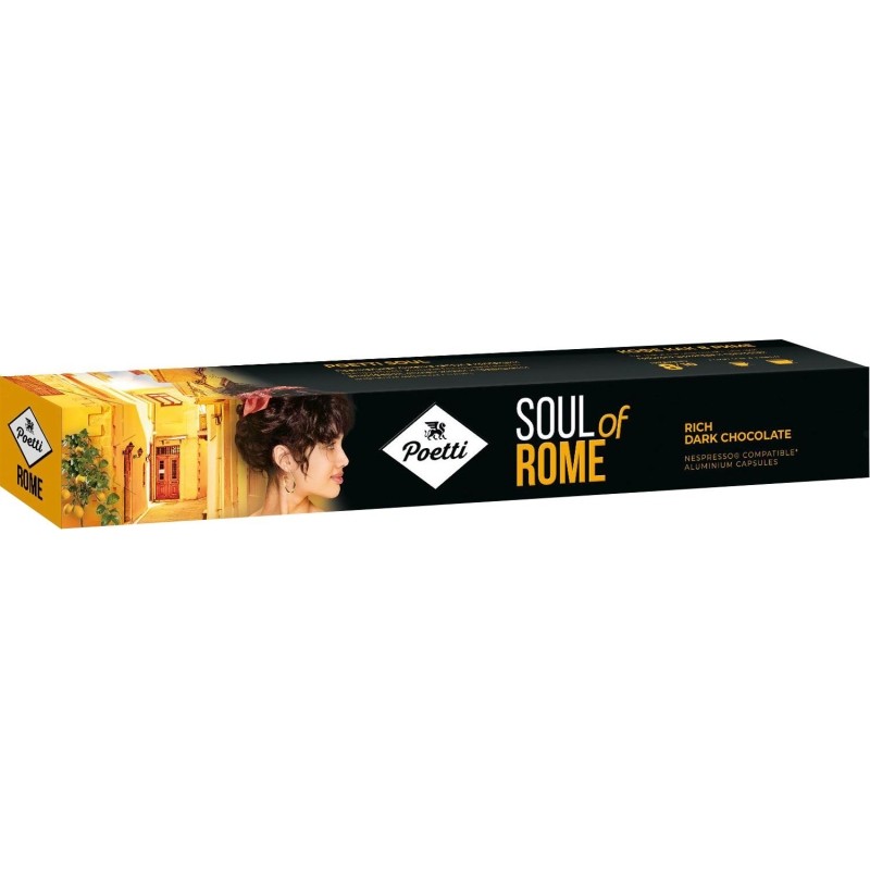 Кофе в капсулах Poetti Soul of Rome (Nespresso Original), 5,3грx10шт/уп