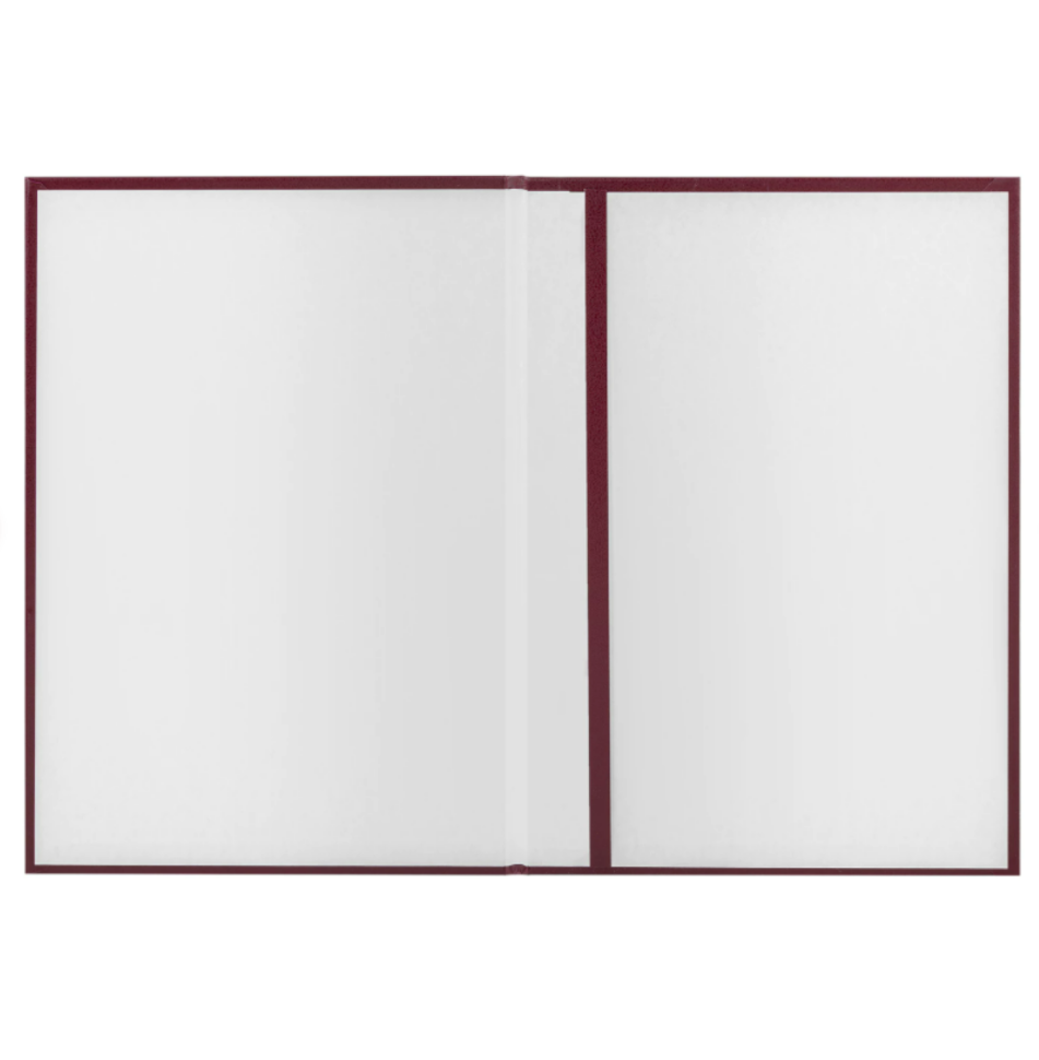 Папка адресная бумвинил "НА ПОДПИСЬ" с гербом России, А4, бордовая