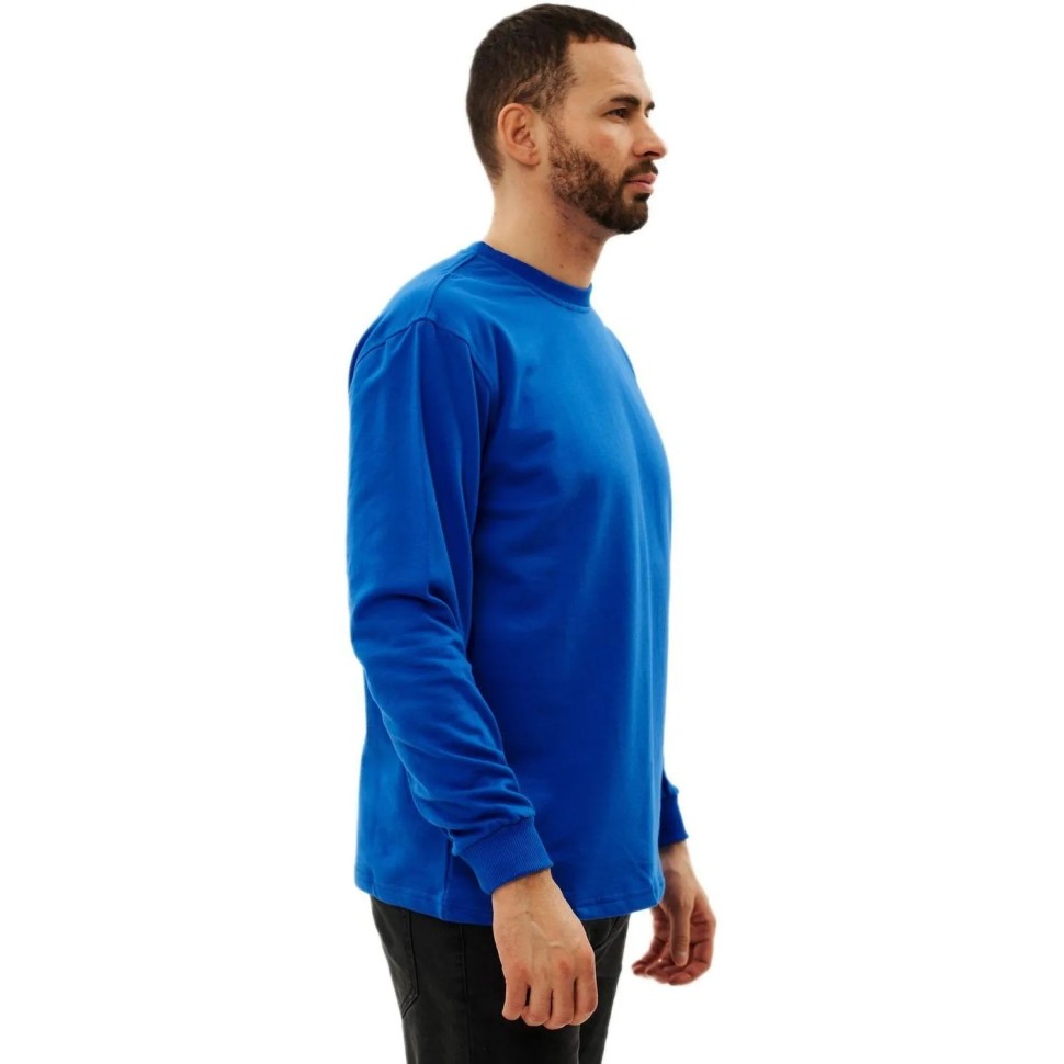 Толстовка 100% хб (240г) без капюшона, цв.васильковый, размер XXL