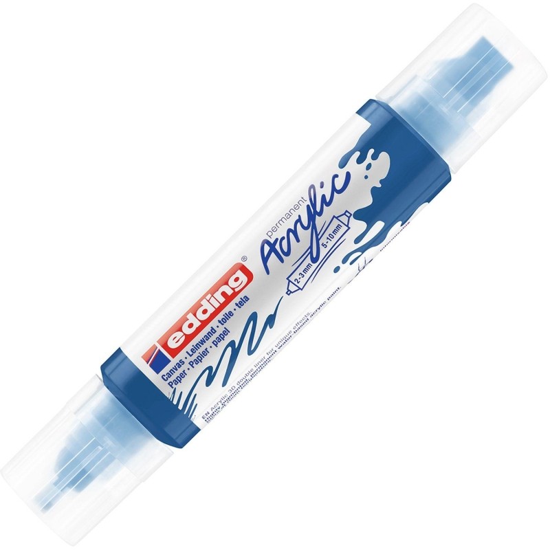 Маркер акриловый двусторон.3D Edding5400/903.Голубая шагаль/Gentian blue