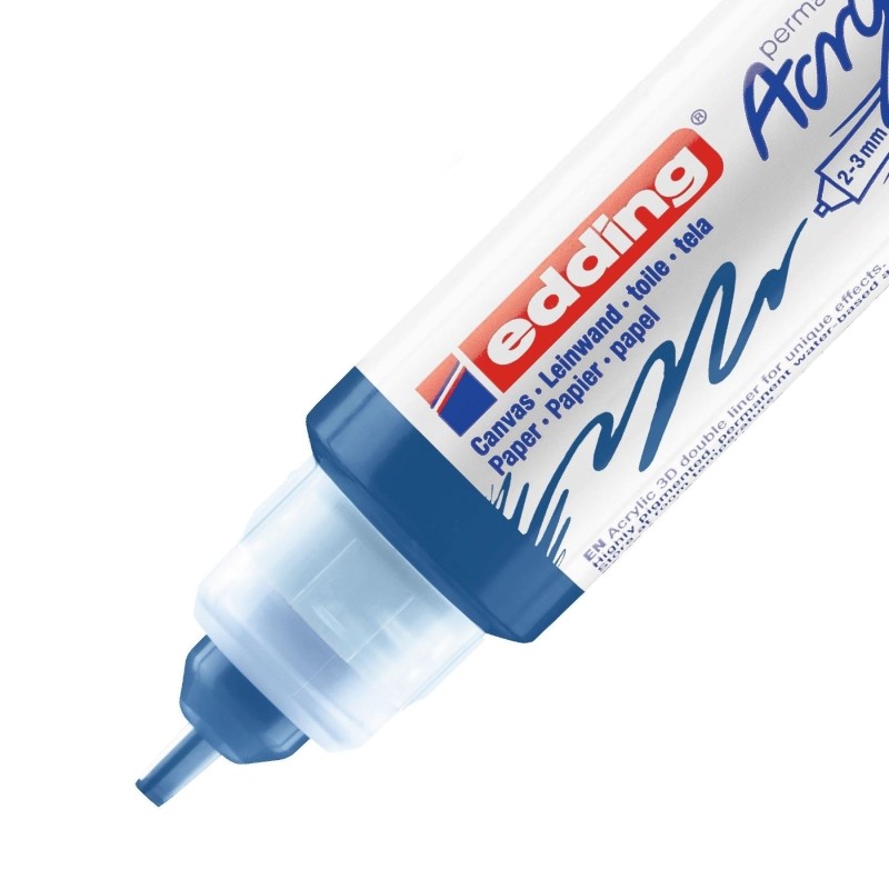 Маркер акриловый двусторон.3D Edding5400/903.Голубая шагаль/Gentian blue