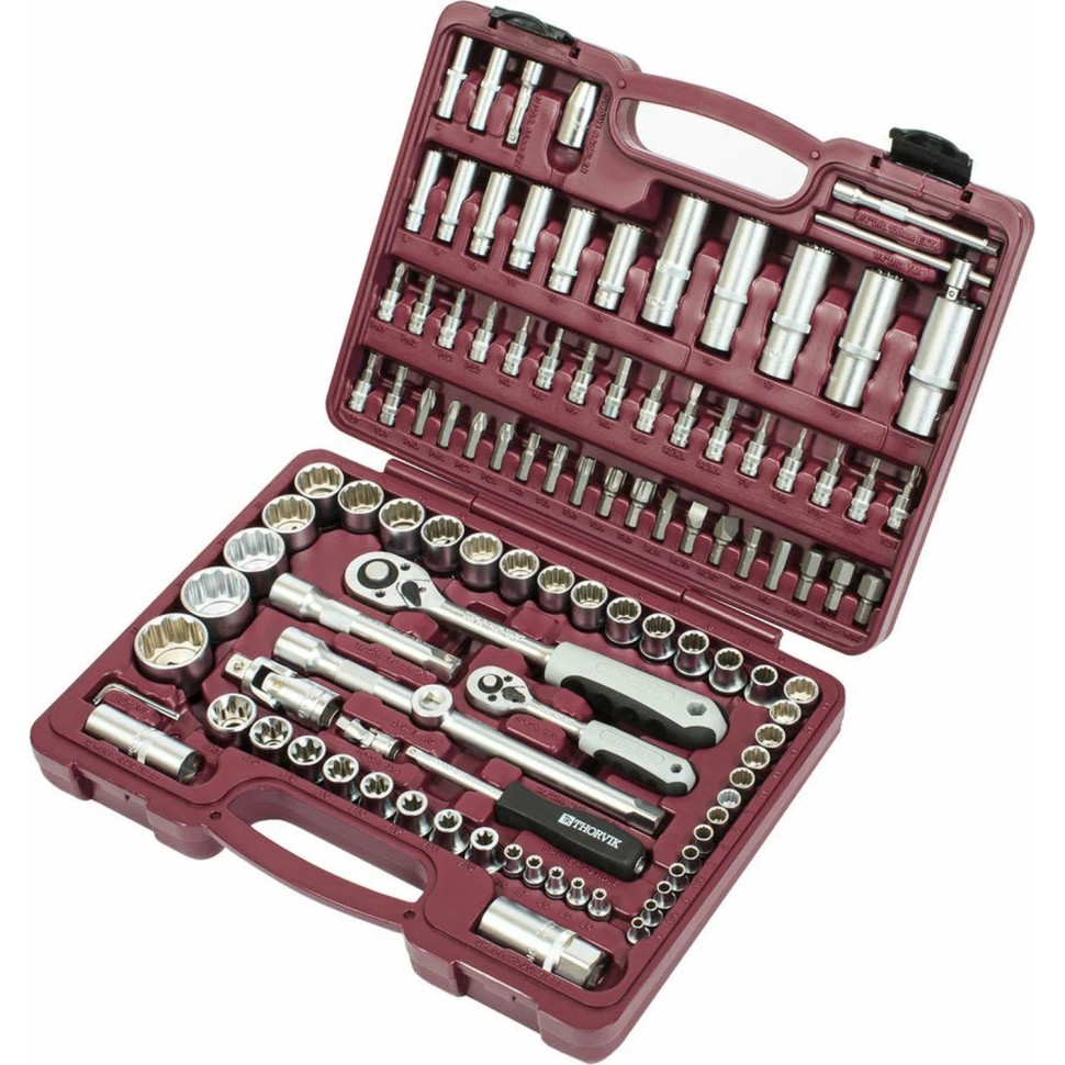 Набор инструмента 1/4,1/2DR с головк. торц. 12-гр.,108 предм. TS108/12 Набор инструмента 1/4,1/2DR с головк. торц. 12-гр.,108 предм. TS108/12