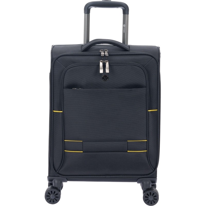 Чемодан TORBER Brosno, черн, нейлон 600D, 36,5 х20 х54см, 32л, T1901S-Black