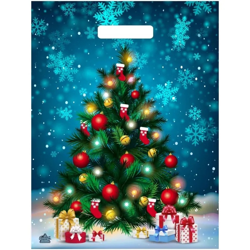 Пакет вырубной Яркая елочка 30х41 см/60мкм н00245468