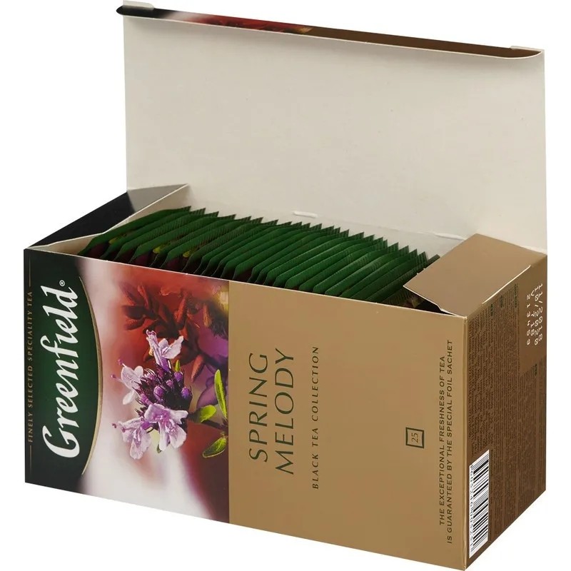 Чай Greenfield Spring Melody черный фольгир.25пак/уп 0525-10,98222
