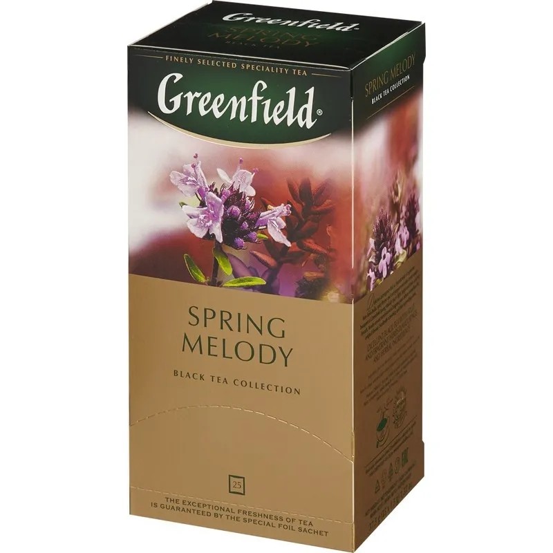 Чай Greenfield Spring Melody черный фольгир.25пак/уп 0525-10,98222