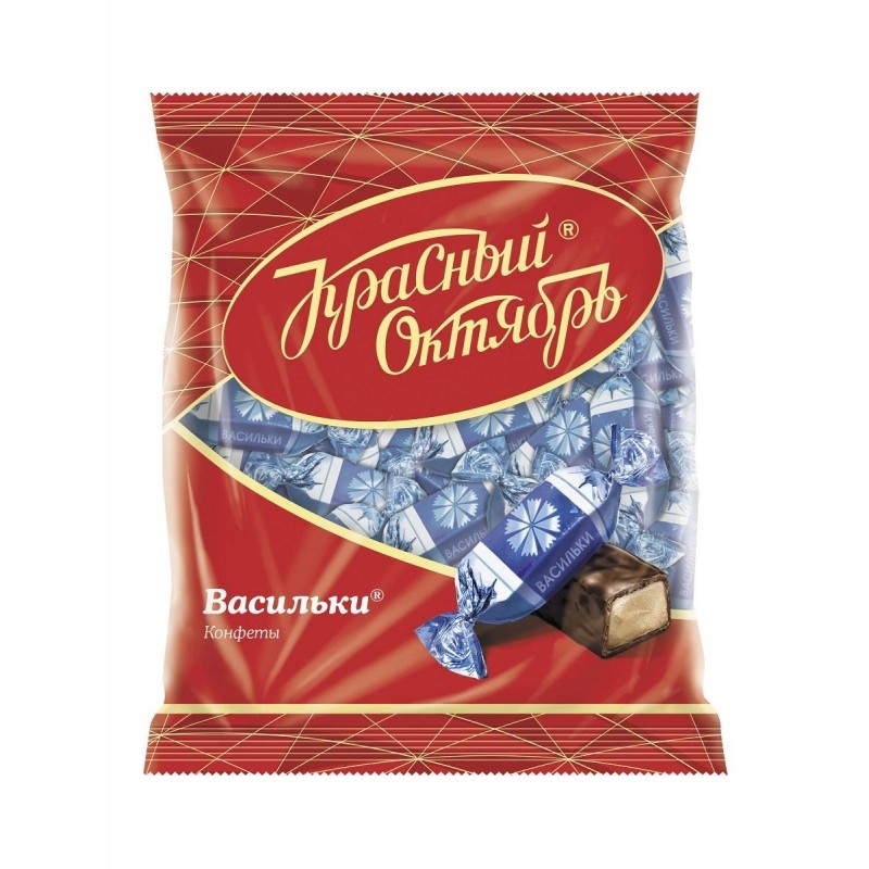 Конфеты шоколадные Васильки 250г