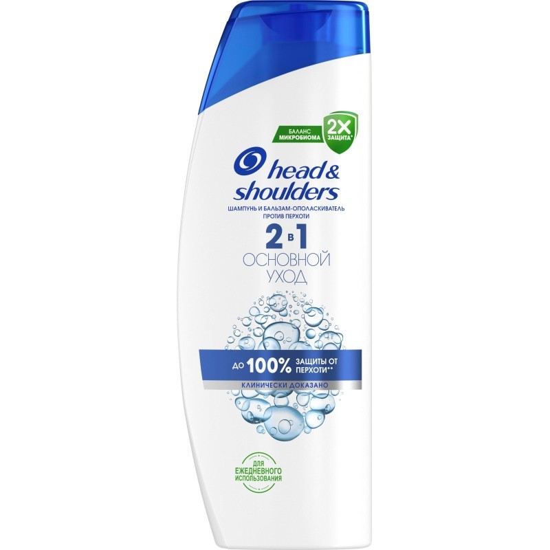 Шампунь Head&Shoulders Основной уход 2 в 1 для всех типов волос 360 мл