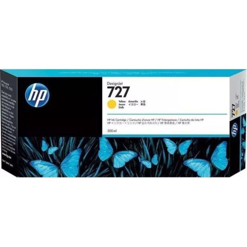 Картридж струйный HP 727 F9J78A жел. для DJ T1500/1530/920/930/2530