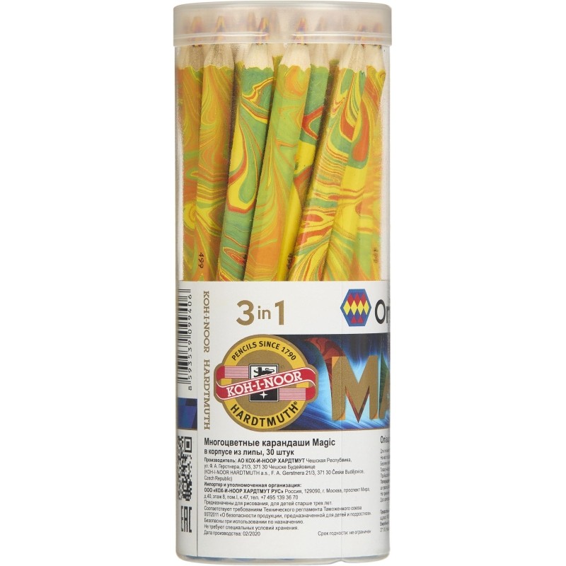 Карандаш Koh-I-Noor Magic Original утолщенный, многоцв.грифель 3405