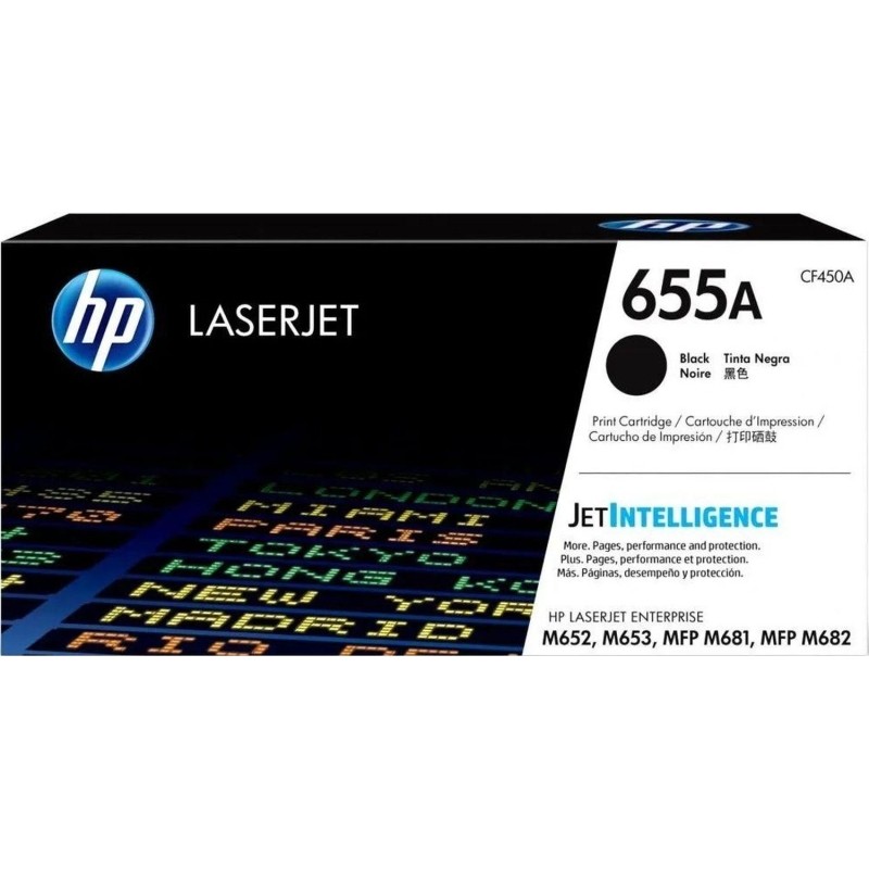Картридж лазерный HP 655A CF450A чер. для M652n
