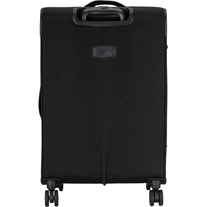 Чемодан TORBER Brosno, черн, нейлон 600D, 43,5 х26х68см, 56л, T1901M-Black