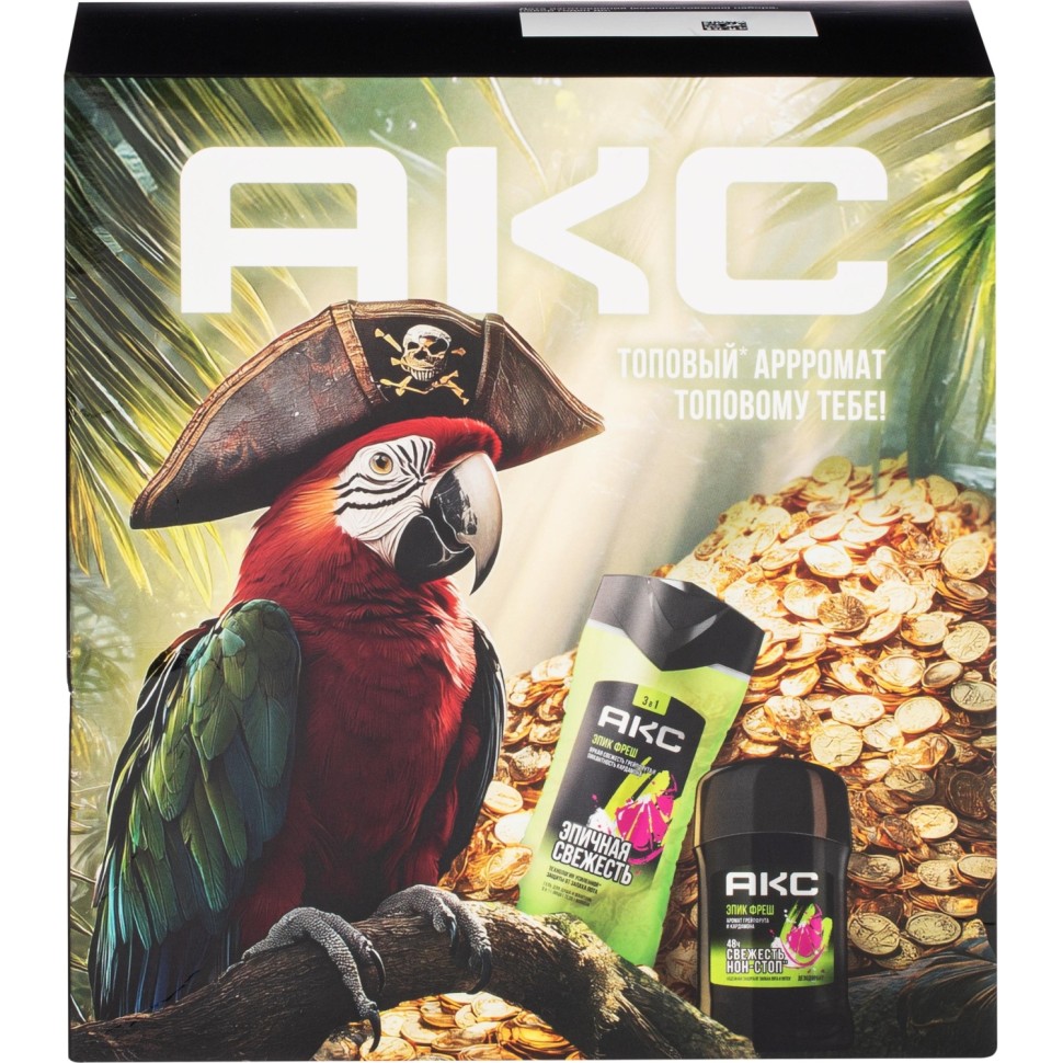 Подарочный набор Акс Эпик фреш мужской гель и дезодорант-антиперспирант