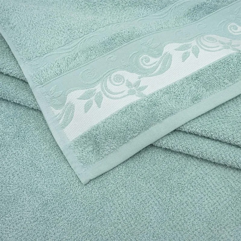 Полотенце махровое УЗБ Клэр, M 50х 80 мятн,159206