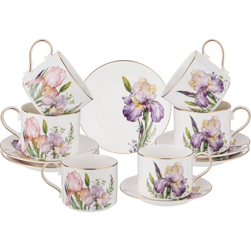 Набор чайный Lefard Irises на 6 пер. 12 пр. 300 мл, 590-470