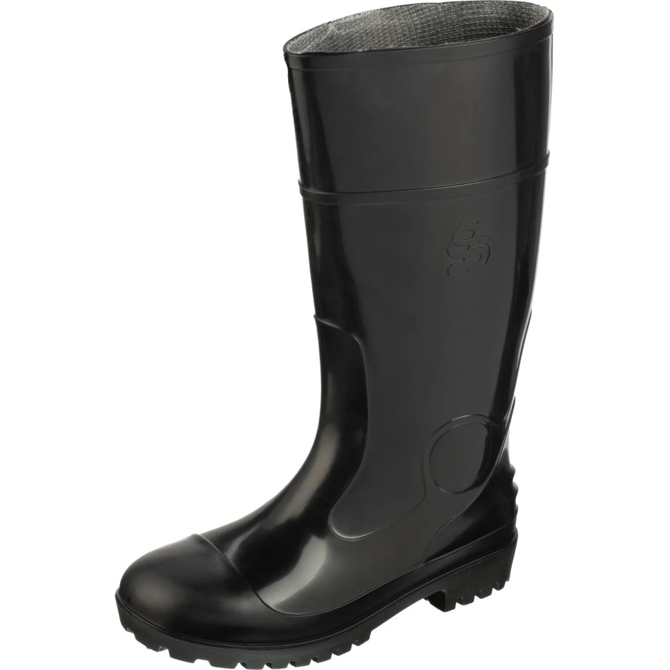 Сапоги мужские цв.черный   (р.47) ПВХ с мет. подноском