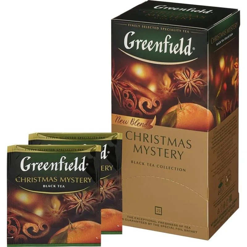 Чай Greenfield Christmas Mystery черный 25 пак. 0434-10, 501585