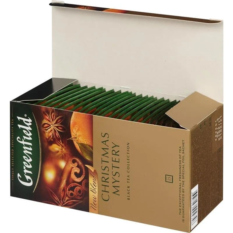 Чай Greenfield Christmas Mystery черный 25 пак. 0434-10, 501585
