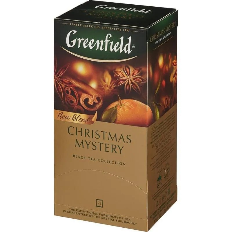 Чай Greenfield Christmas Mystery черный 25 пак. 0434-10, 501585
