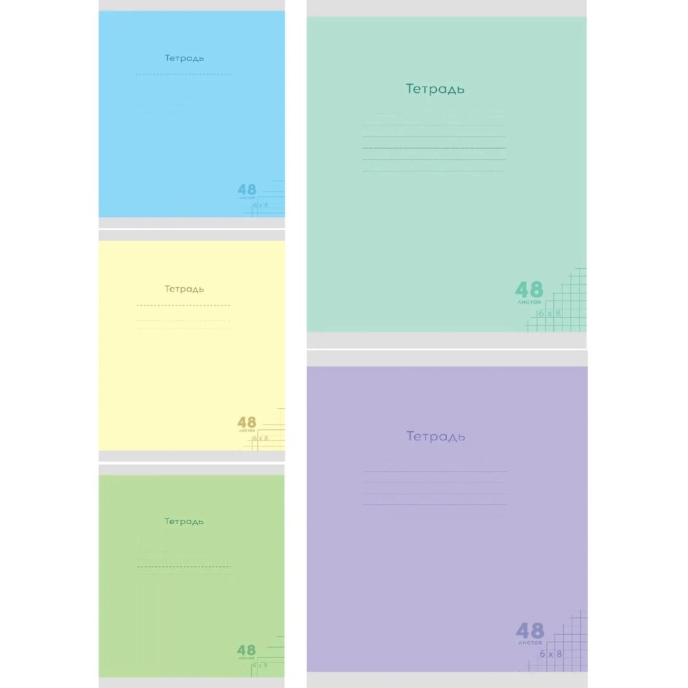 Тетрадь школьная КЛЕТКА 48л. КЛАССИКА NEW (48-7969) цв.мел.обл.,10шт/уп Тетрадь школьная КЛЕТКА 48л. КЛАССИКА NEW (48-7969) цв.мел.обл.,10шт/уп