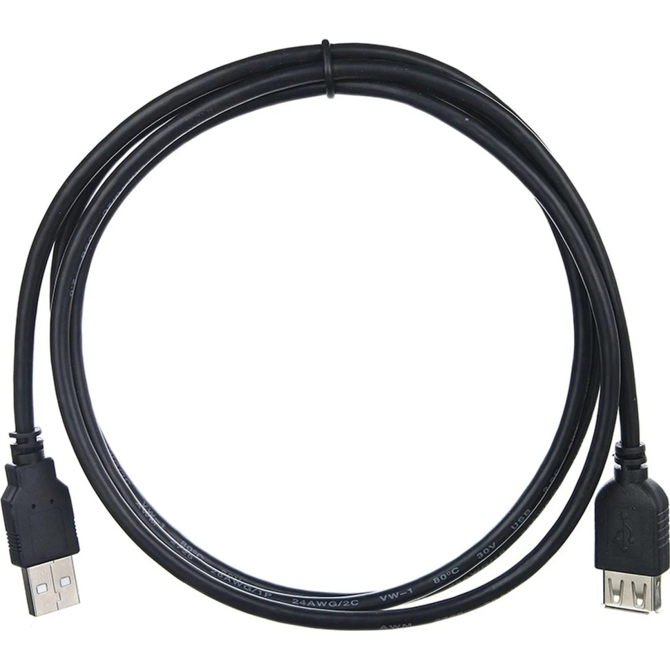 Кабель удлинительный  USB2.0 &lt;Am--&gt;Af&gt; 1,5 м черный Telecom &lt;TUS6990-1.5M
