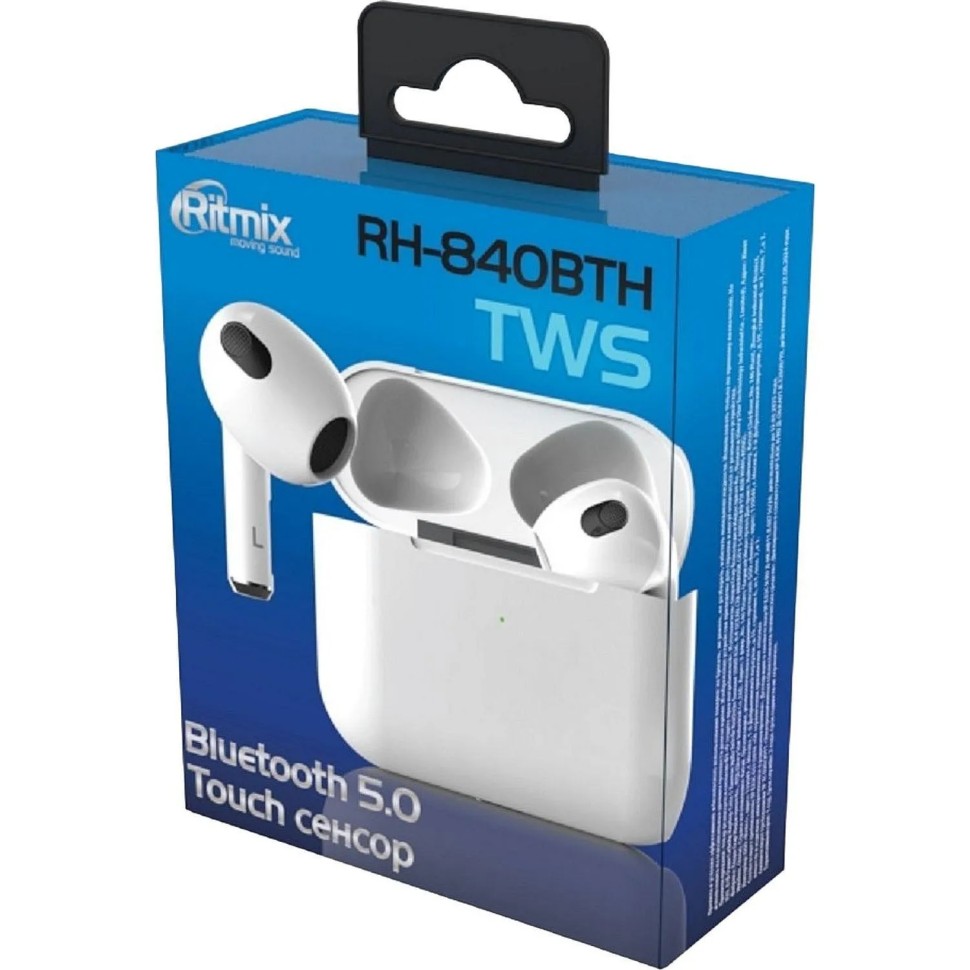 Наушники Ritmix RH-840BTH TWS White