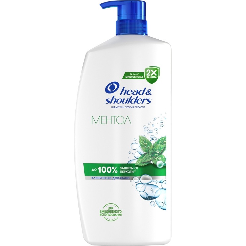 Шампунь Head&Shoulders Ментол 2 в 1 для всех типов волос 800 мл