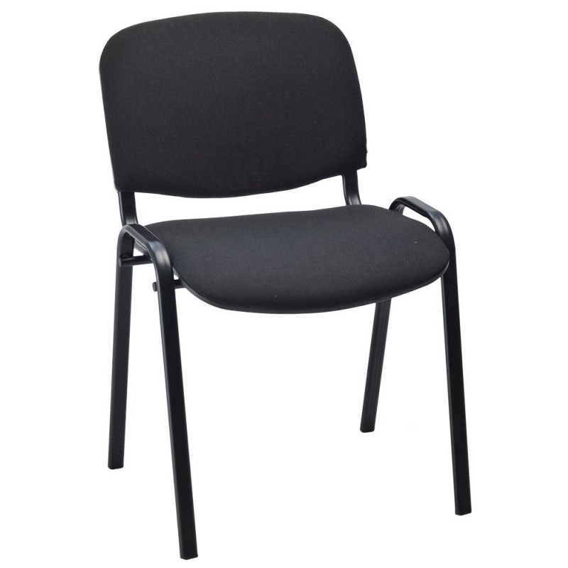 Стул FA_EChair Rio(ИЗО) черн, ткань черная С-11/ТК-1