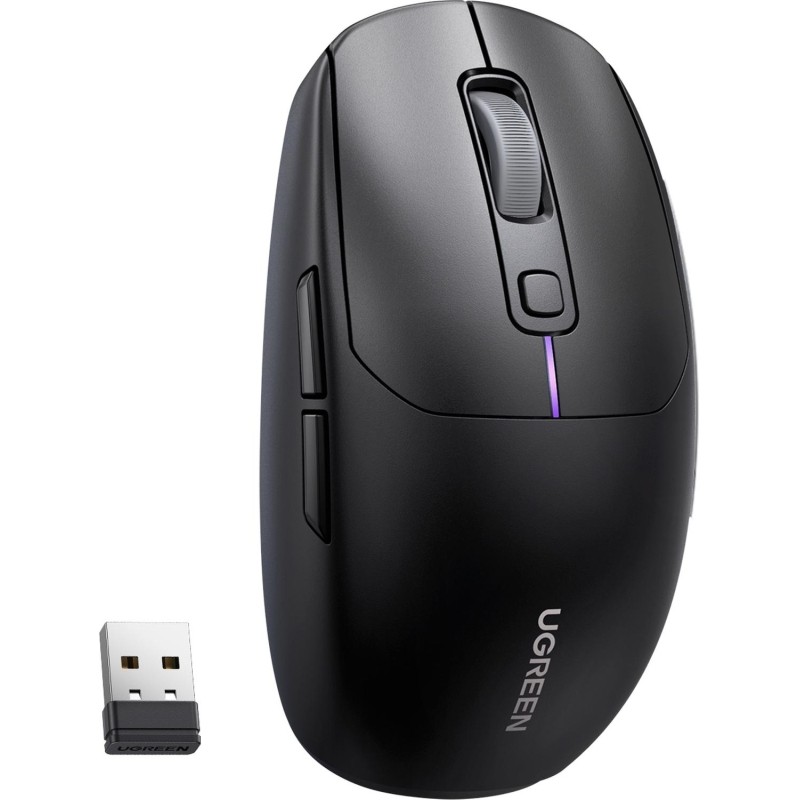 Мышь компьютерная UGREEN MU103 (90539), беспров,игр,USB Wired&amp;2.4,черный