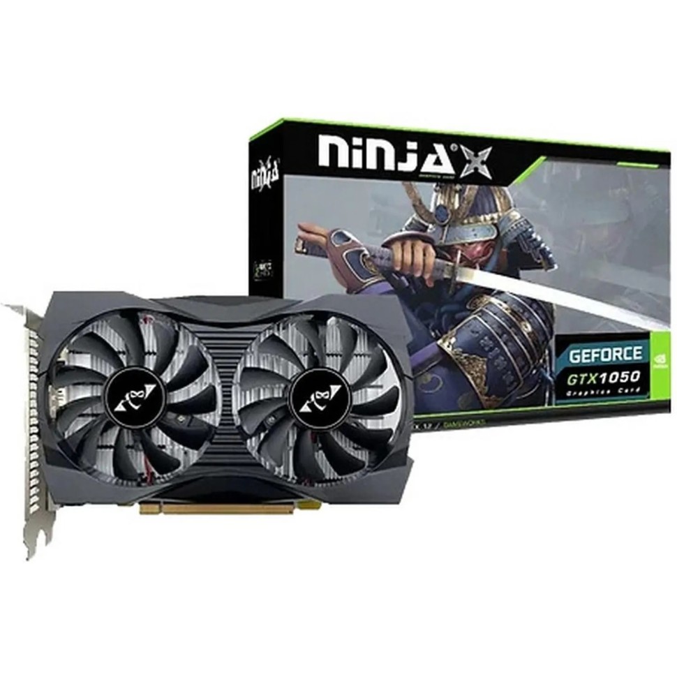 Видеокарта Ninja (Sinotex) GTX1050 4GB GDDR5 128bit DVI DP HDMI 2FAN RTL