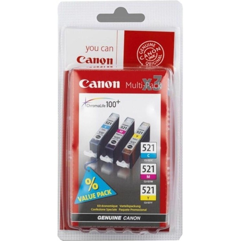 Картридж струйный Canon CLI-521CMY(2934B010) для PIXMAiP3600/4600(3шт/уп)