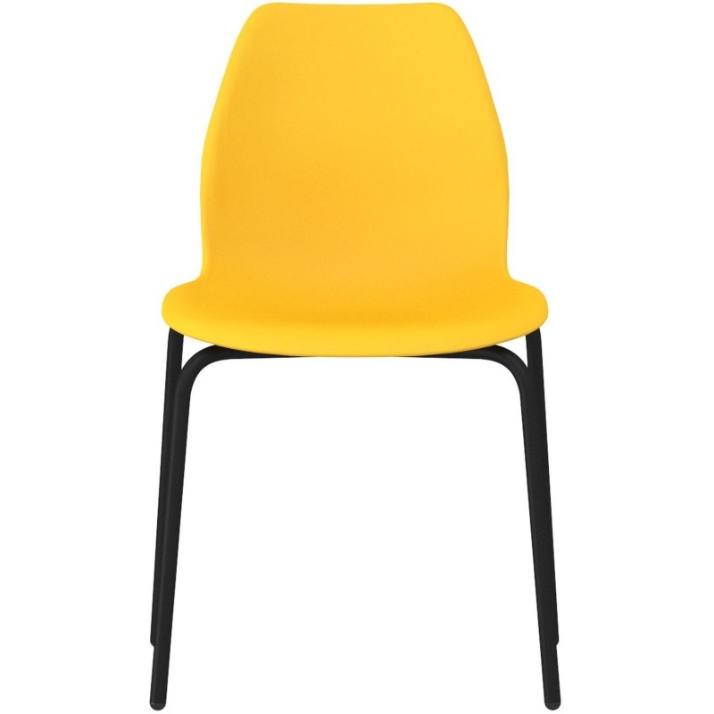 Стул Sheffilton SHT-ST29/S130 желтый/черный муар 194022