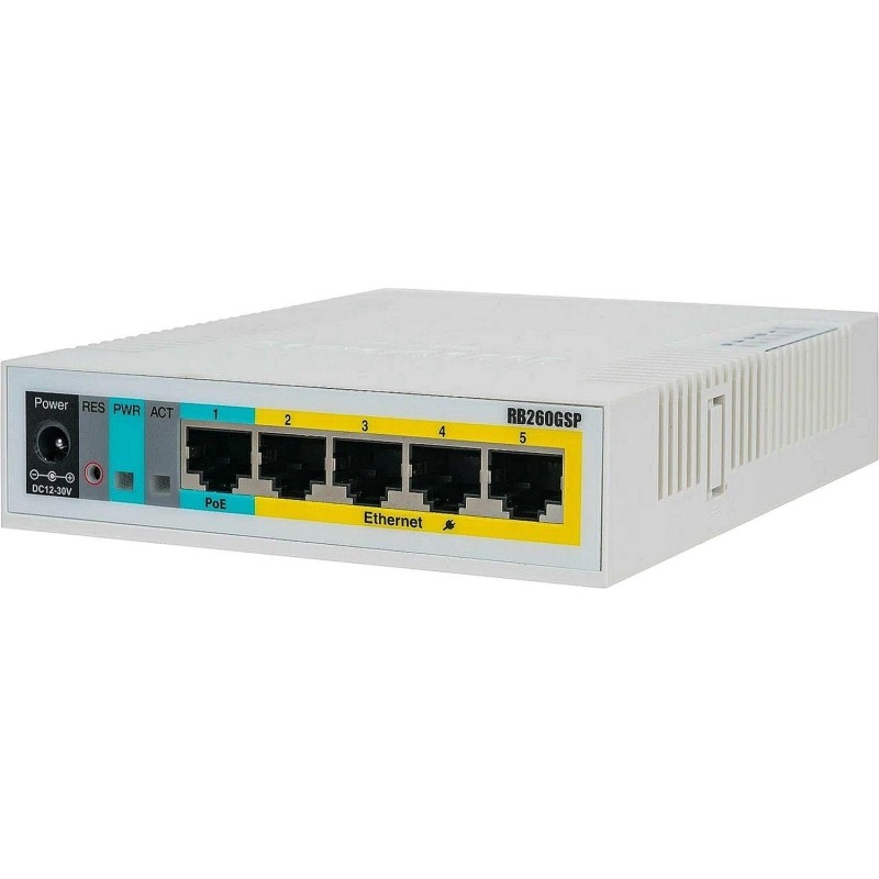 Коммутатор 5PORT 1000M RB260GSP MIKROTIK